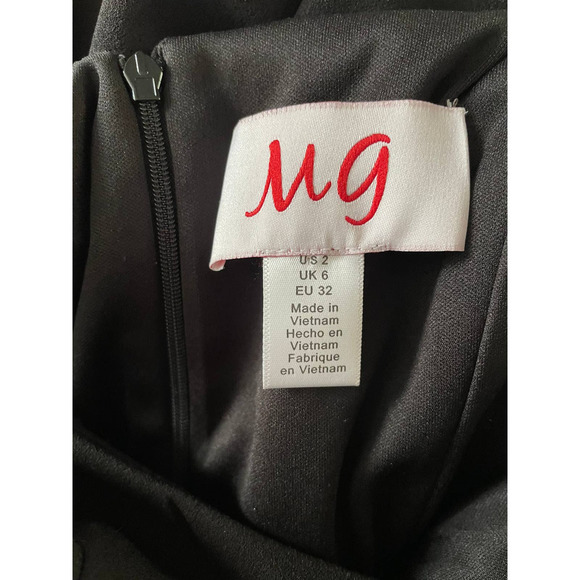 MG Womens Wide Leg Jumpsuit w/ Pockets Sleeveless Size 2 Black/Red - Picture 8 of 8